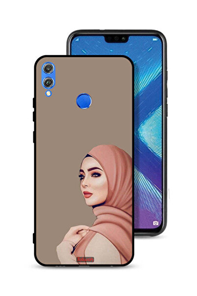 Tolwak غطاء حماية لهاتف Honor 8X بطبعة فتاة محجبة جميلة
