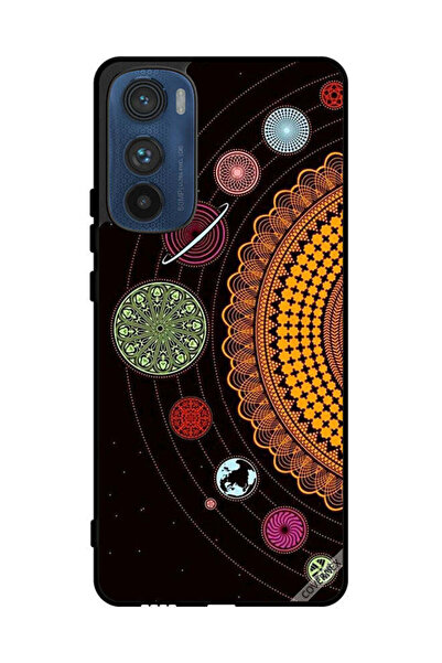 Covernex غطاء حماية لهاتف موتورولا إيدج 30 بتصميم ماندالا للنظام الشمسي