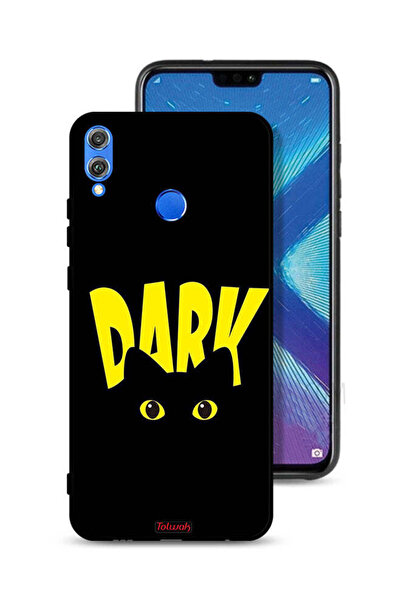 Tolwak Honor 8X Protective Case Cover Dark Cat