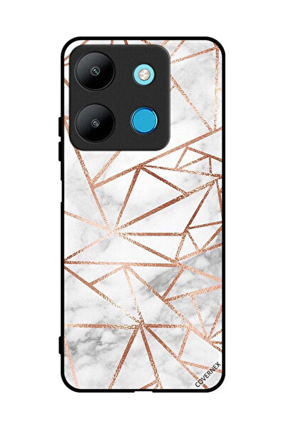 Covernex غطاء حماية لهاتف Infinix Smart 7 بنمط رخامي وورق حائط