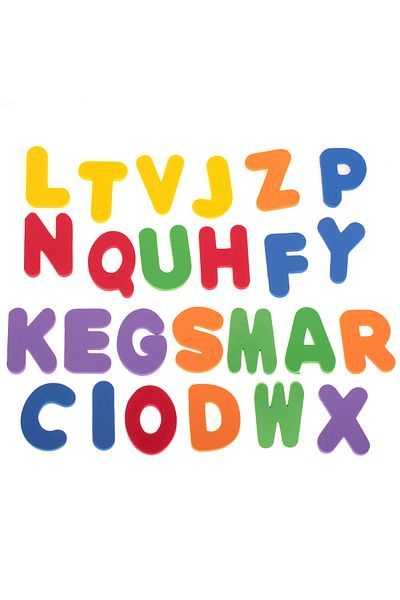 OEM Set of 36 letters and numbers that stick to tiles - Bath toy
