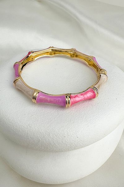 Modex Special Series Enameled Rods Clamp Bracelet (Diameter: 6cm)