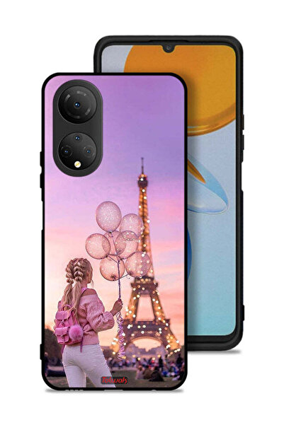 Tolwak غطاء حماية لهاتف Honor X7 بطبعة فتاة تحمل بالونات