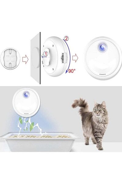 divendi-ro Deodorant electronic pentru litiera pisicilor, neutralizează mirosurile neplăcute din litiera pisicilor