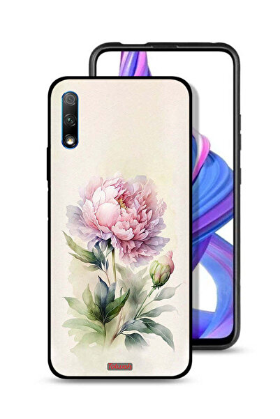 Tolwak غطاء حماية لهاتف Honor 9X (الصين) بتصميم فن رسم الألوان المائية الوردية