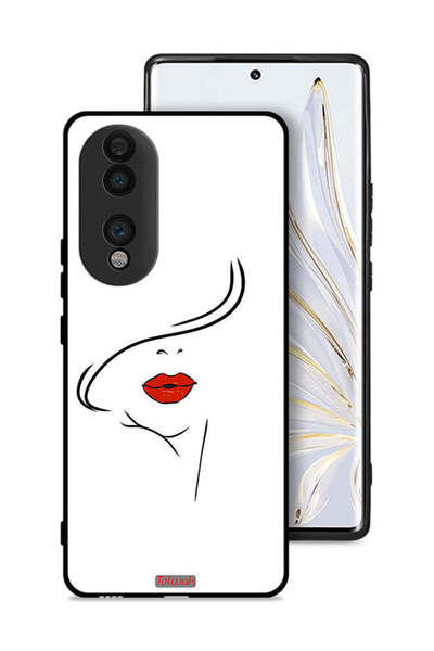 Tolwak غطاء حماية لهاتف Honor 70 برسومات وجه فتاة