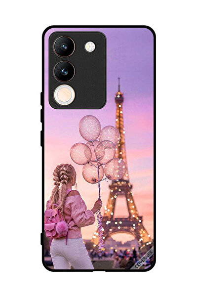 Covernex غطاء حماية لهاتف فيفو V29e - فتاة تحمل بالونات