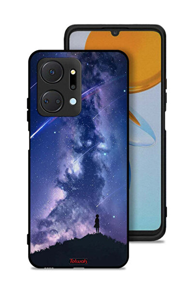 Tolwak غطاء حماية لهاتف Honor X7a بنقشة نجوم متحركة