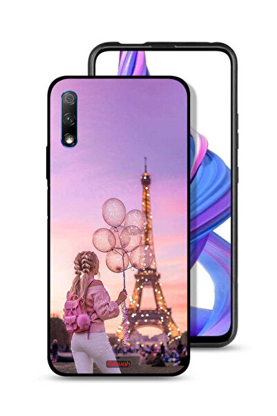 Tolwak غطاء حماية لهاتف Honor 9X (الصين) - فتاة تحمل بالونات