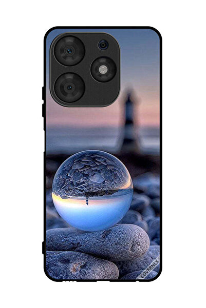 Covernex غطاء حماية لهاتف تكنو سبارك 10 برو - تصوير رائع للطبيعة في زجاج دائري