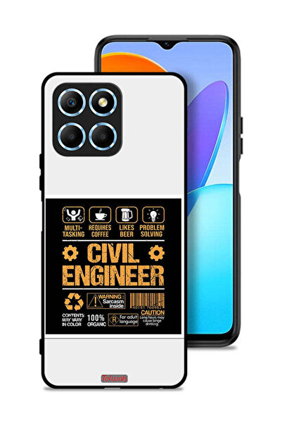 Tolwak غطاء حماية لهاتف Honor X6 - ملصق مهندس مدني
