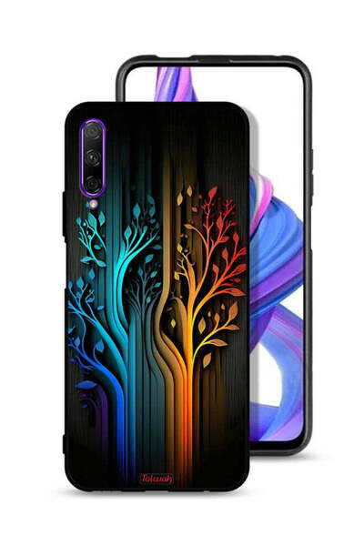 Tolwak غطاء حماية لهاتف Honor 9X Pro برسومات أوراق الشجر