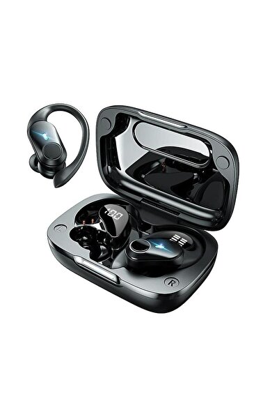 divendi-ro Căști wireless Bluetooth 5.1, Afișaj digital, Anulare zgomot, Baterie 650mAh, Baterie 36h, Negru