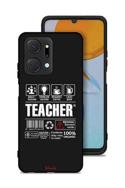 Tolwak Honor X7a Protective Case Cover Teacher Sticker