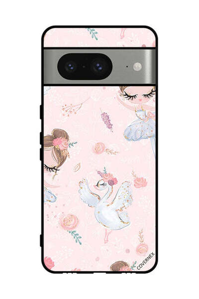 Covernex غطاء حماية لهاتف جوجل بيكسل 8 - فتاة وزهور