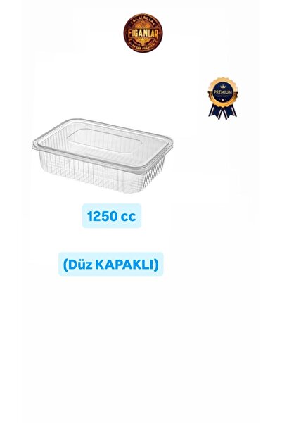 figanlar ambalaj Self Deep Lid Leak Proof Plastic Container 1250Cc 50 Pieces