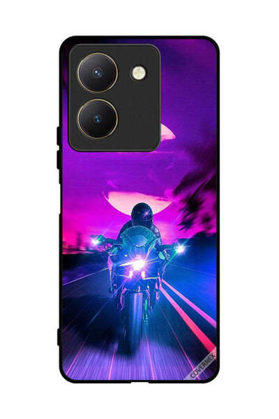 Covernex Protective Case Cover For vivo Y27s Man On Bike Wallpaper