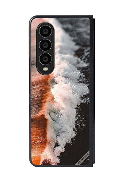 Covernex غطاء حماية لهاتف سامسونج جالاكسي زد فولد 4، موجة مياه البحر