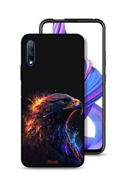Tolwak غطاء حماية لهاتف Honor 9X (الصين) بتصميم فن النسر