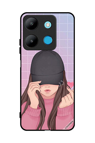 Covernex غطاء حماية لهاتف إنفينيكس سمارت 7 - قبعة سناب لوف جيرل