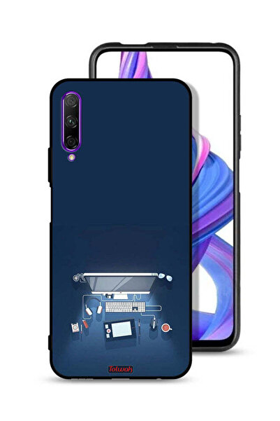 Tolwak غطاء حماية لهاتف هواوي Y9s - فن مكتب الكمبيوتر