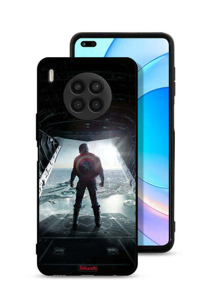 Tolwak غطاء حماية لهاتف هواوي نوفا 8i بتصميم صورة كابتن أمريكا
