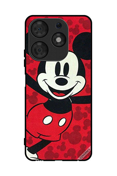 Covernex غطاء حماية لهاتف تكنو سبارك 10 برو ميكي ماوس سعيد