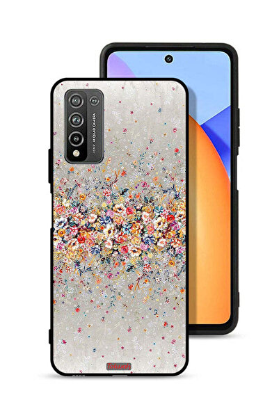 Tolwak Honor 10X Lite Protective Case Cover Small Flowers Abstract Art