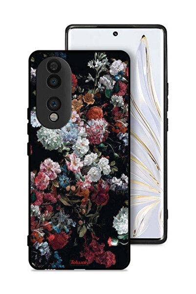Tolwak غطاء حماية لهاتف Honor 70 بنقشة الورود العتيقة