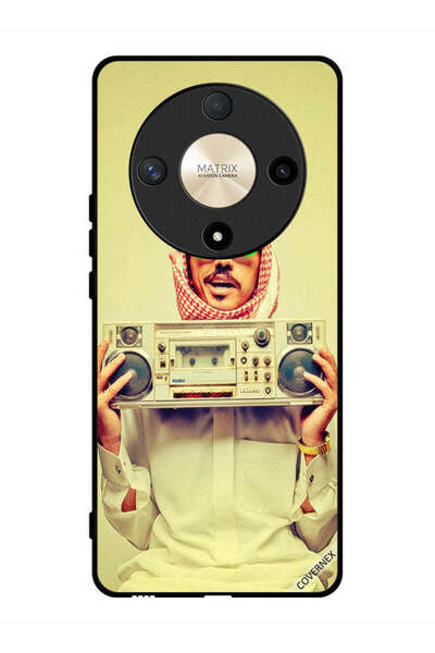 Covernex غطاء حماية لهاتف Honor X9b يحمل جهاز موسيقى عتيق