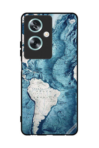 Covernex غطاء حماية لهاتف Oppo A79 - رسم خريطة