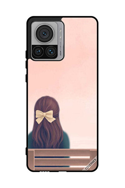 Covernex غطاء حماية لهاتف موتورولا موتو X30 برو - فتاة لطيفة وحيدة