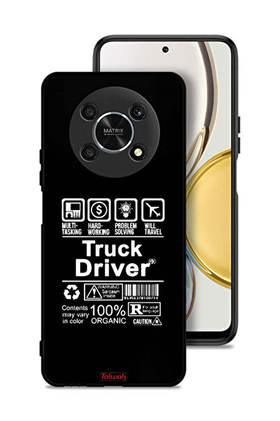 Tolwak غطاء حماية لهاتف Honor X30 5G، ملصق سائق شاحنة