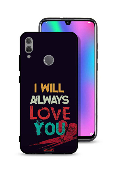 Tolwak غطاء حماية لهاتف Honor 10 Lite مكتوب عليه "سأحبك دائمًا"