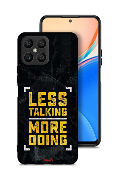 Tolwak Honor X8 4G Protective Case Cover Less Talking More Doing