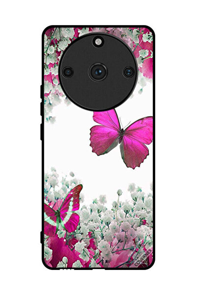 Covernex غطاء حماية لهاتف Realme 11 Pro Plus برسومات فراشات جميلة وورود صغيرة