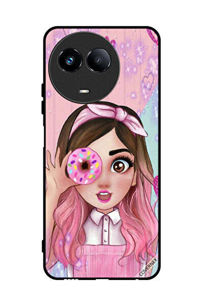 Covernex غطاء حماية لهاتف Realme 11 5G - رسم فتاة محبة للدونات