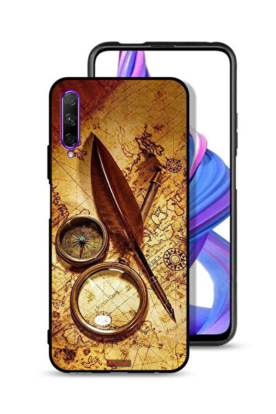 Tolwak غطاء حماية لهاتف Honor 9X Pro بتصميم بوصلة عتيقة