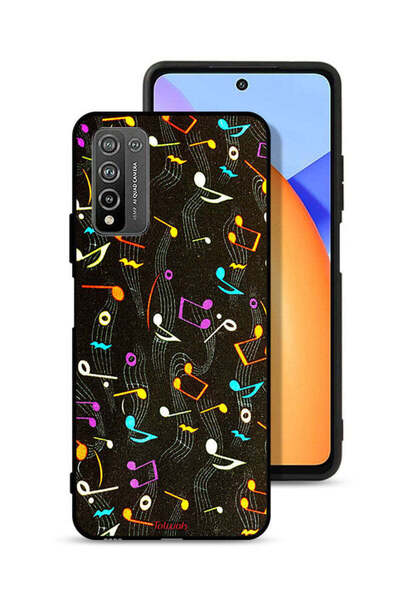 Tolwak غطاء حماية لهاتف Honor 10X Lite بنمط قماش موسيقي