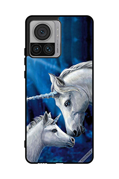 Covernex غطاء حماية لهاتف موتورولا موتو X30 برو - محب يونيكورن - طفل يونيكورن
