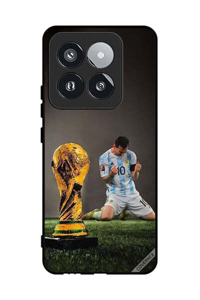 Covernex غطاء حماية لهاتف شاومي 14 برو مع صورة ليو ميسي وكأس الفيفا
