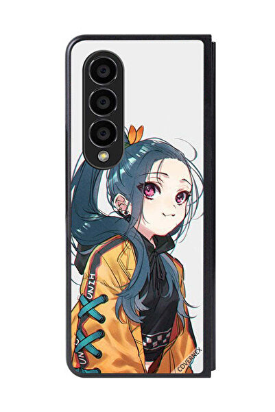 Covernex غطاء حماية لهاتف سامسونج جالاكسي زد فولد 4، فتاة لطيفة تشعر بالبرد