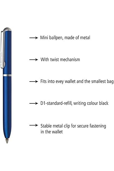 Mena Rise ShirinShop Mini Wallet Blue Ballpen 1108107