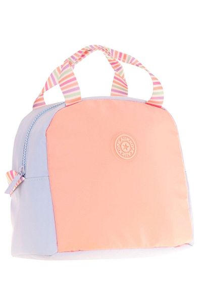 KAUKKO Salmon Two-Color Lunch Box for Girls (Thermal Insulated) (K9067)