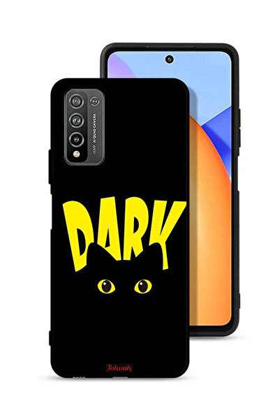 Tolwak Honor 10X Lite Protective Case Cover Dark Cat