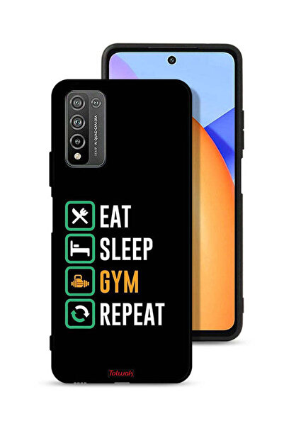Tolwak غطاء حماية لهاتف Honor 10X Lite، تناول الطعام، النوم، ممارسة الرياضة، ...