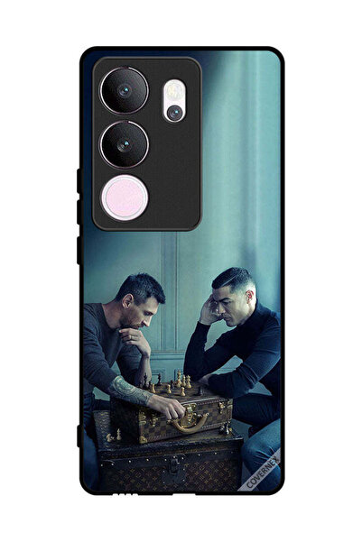 Covernex غطاء حماية لهاتف فيفو V29 برو ميسي ضد رونالدو يلعبان الشطرنج