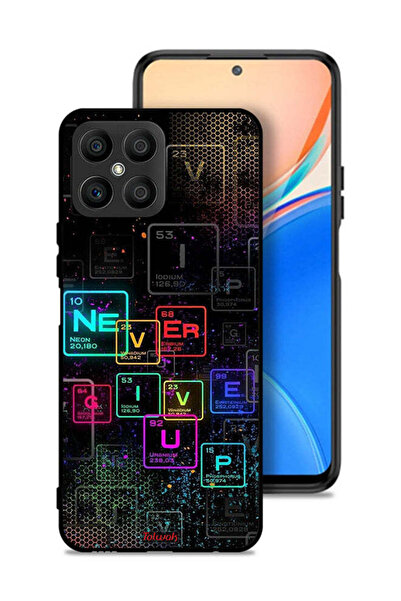 Tolwak Honor X8 4G Protective Case Cover Never Give Up Art