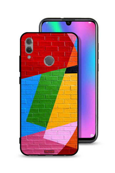 Tolwak غطاء حماية لهاتف Honor 10 Lite برسومات جدارية ملونة
