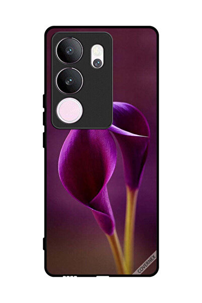 Covernex غطاء حماية لهاتف فيفو V29 برو - زهرتان جميلتان